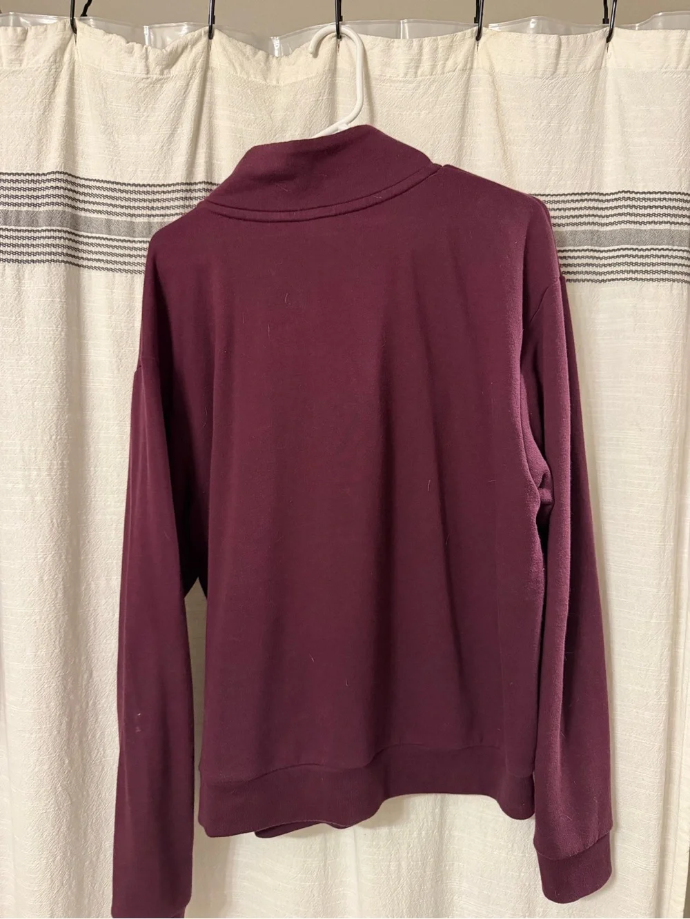 Victoria's Secret PINK Half-Zip Pullover Sweater in Deep Wine